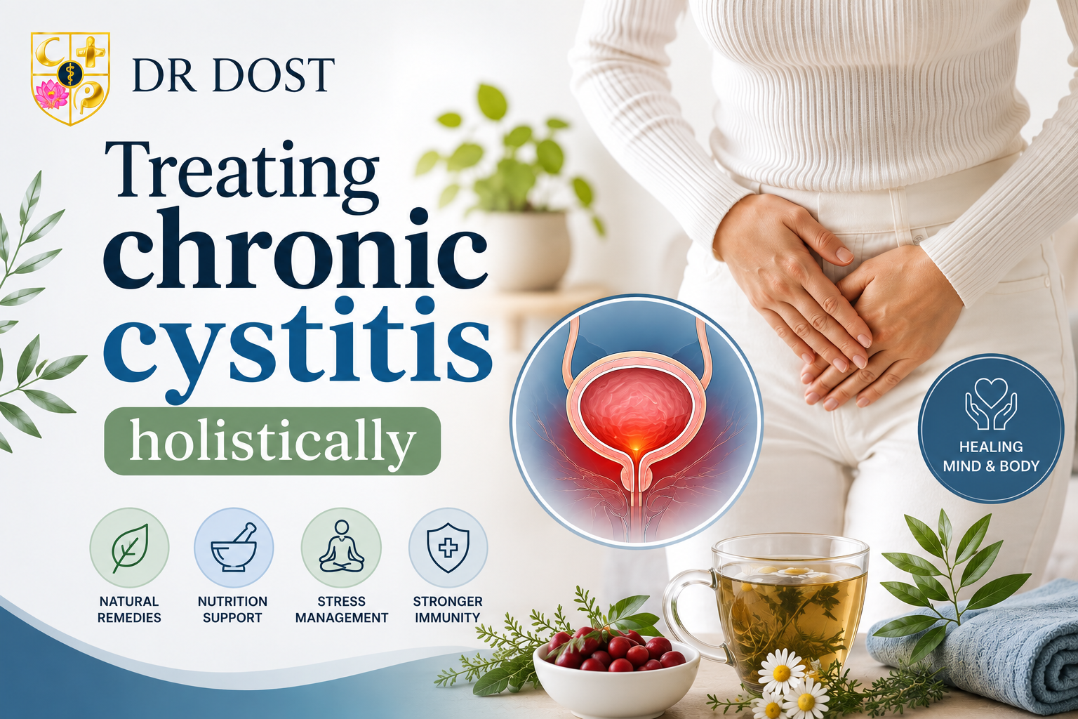 Treating chronic cystitis holistically